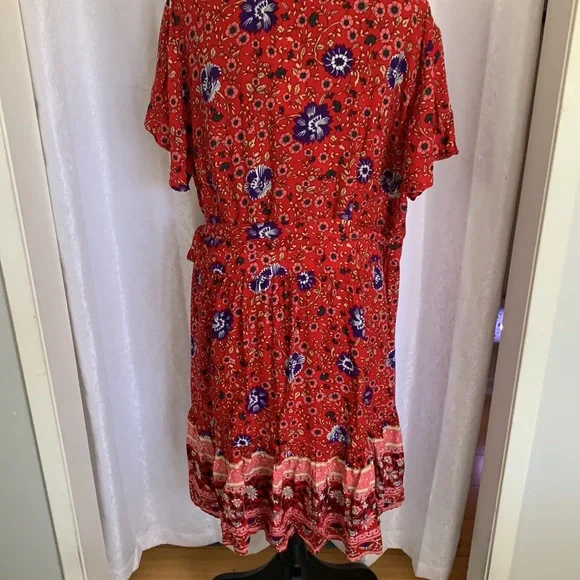 ZESICA Wrap Dress Sz: XXL - Picture 4 of 12